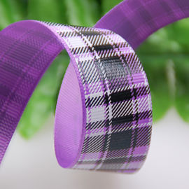 مخصص مطبوعة Grosgrain الشريط الترتان / شبكة الانحناء الشريط الديكور لفستان / هدايا