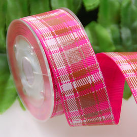 مخصص مطبوعة Grosgrain الشريط الترتان / شبكة الانحناء الشريط الديكور لفستان / هدايا