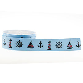 19mm 2 لون مطبوعة Grosgrain الشريط لتزيين تغليف مستحضرات التجميل