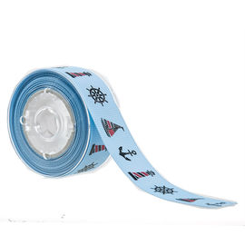 19mm 2 لون مطبوعة Grosgrain الشريط لتزيين تغليف مستحضرات التجميل