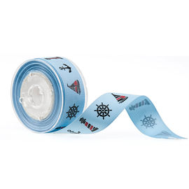 19mm 2 لون مطبوعة Grosgrain الشريط لتزيين تغليف مستحضرات التجميل