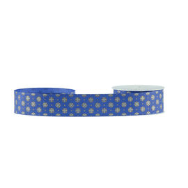 الديكور بريق Grosgrain الشريط ، مربع التعبئة والتغليف التجميل Grosgrain الشريط الأزرق