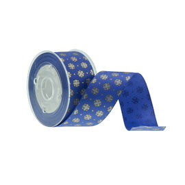 الديكور بريق Grosgrain الشريط ، مربع التعبئة والتغليف التجميل Grosgrain الشريط الأزرق