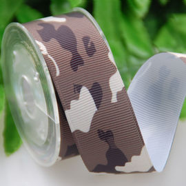 الشريط Grosgrain بوليستر ، التسامي 25 سم هدية التعبئة الشريط التمويه