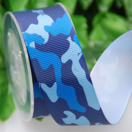 الشريط Grosgrain بوليستر ، التسامي 25 سم هدية التعبئة الشريط التمويه